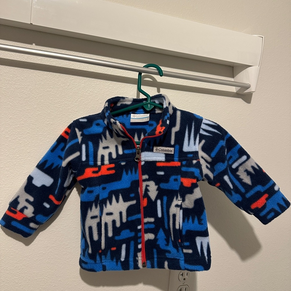 Columbia Kids' Patterned Fleece Jacket - size 6-12 months